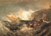 J.M.W. Turner The Wreck of a transport ship oil on canvas